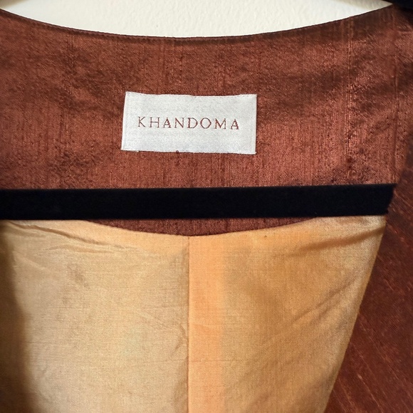 Bronze Iridescent Raw Silk Jacket - Picture 1 of 7